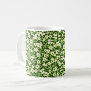 Schöne Frühlingsfarbenfrohe Girl-Wildblumen Kaffeetasse