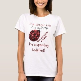 Schöne funkelnde T-Shirt