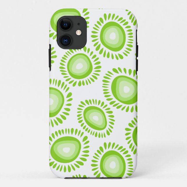 Schöne funky grüne Blume iPhone 5 Fall Case-Mate iPhone Hülle (Rückseite)