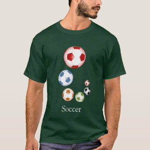 Schöne Fußball(Soccer)-Ball-Sammlung T-Shirt