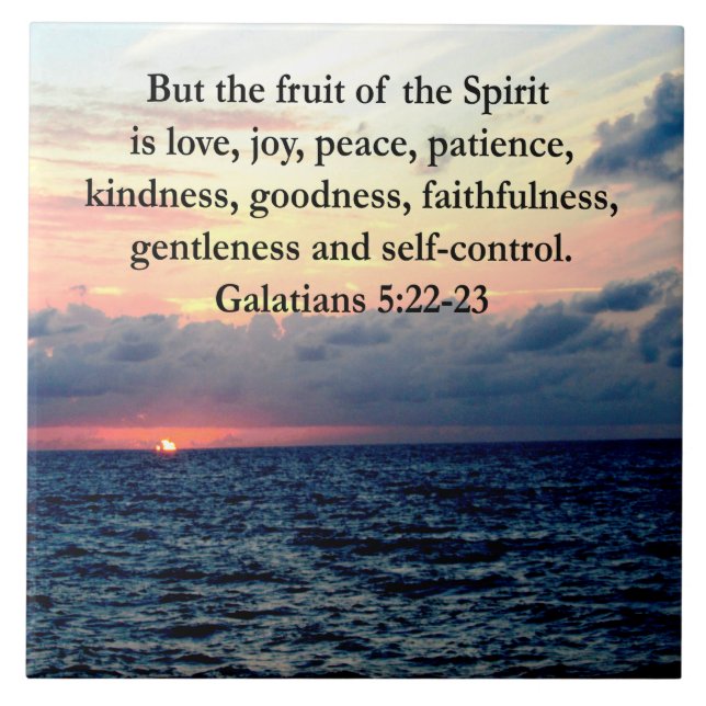 SCHÖNE GALATIANERFRÜCHTE DES SPIRITS FLIESE (Vorderseite)