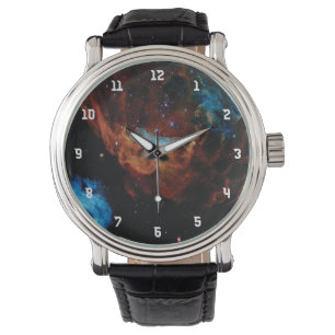 Schöne Galaxie Armbanduhr