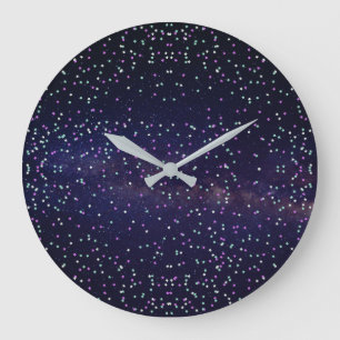Schöne Galaxie, Sterne Große Wanduhr