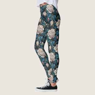 Schöne Gardenien-Blumen-Gym-Modetrends Leggings