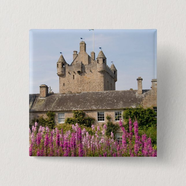Schöne Gärten und berühmtes Schloss in Schottland  Button (Vorderseite)