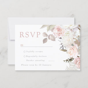 Schöne Gartenhochzeit RSVP Karte