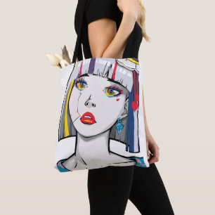 Schöne gebrochene Anime-Girl Tasche
