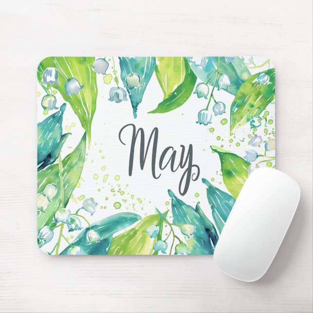 Schöne Geburtsmonate Blume/Mai Mousepad (Mit Mouse)