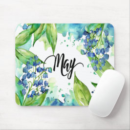 Schöne Geburtsmonate Blume/Mai Mousepad