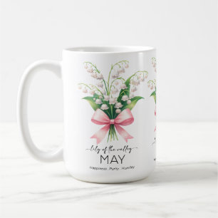 Schöne Geburtsmonatsblume/Maiglöckchen Kaffeetasse