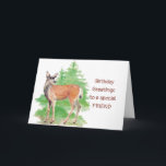 Schöne Geburtstagsgrüße, Jemand Hirsch in meinem H Karte<br><div class="desc">Funny Birthday Gruß,  Jemand Hirsch in meinem Herzen,  tierische Wasserfarbe</div>