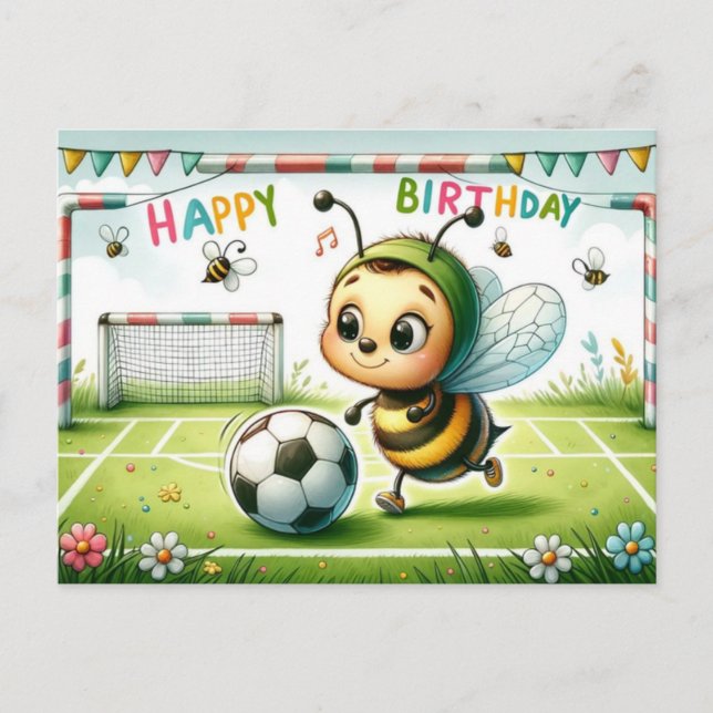 Schöne Geburtstagskarte - Cute Postkarte (Vorderseite)