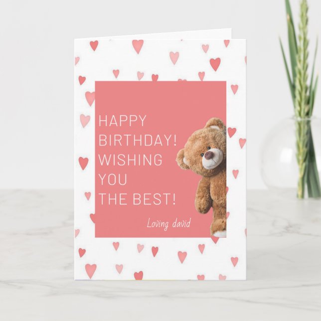 Schöne Geburtstagskarten Dankeskarte (Vorderseite)