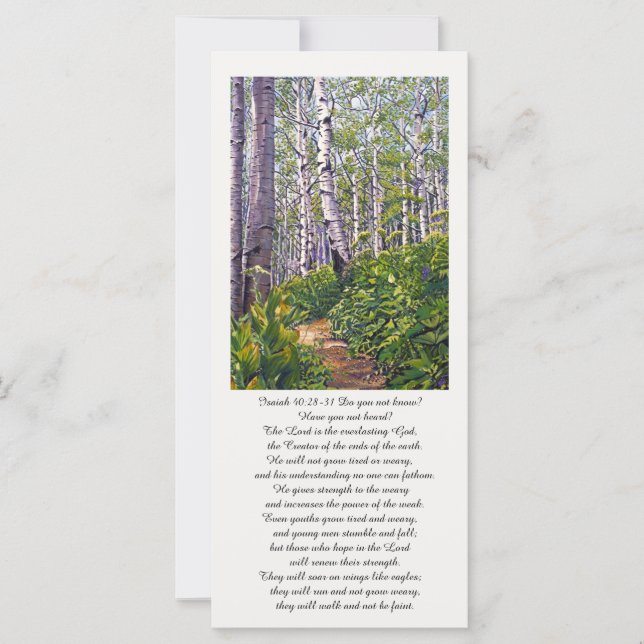 Schöne Gedenkkarte (Vorderseite)