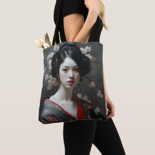 Schöne Geisha-Blume Tasche