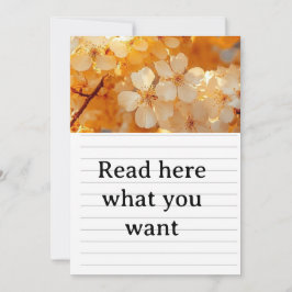 Schöne gelbe Blumen Hochzeitseinladung - Elega Einladung