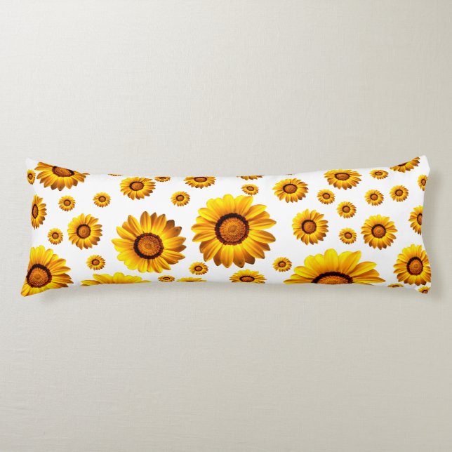Schöne gelbe Blumen Seitenschläferkissen (Vorderseite)