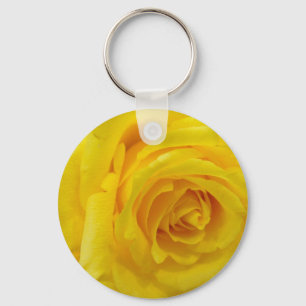 schöne gelbe Blumenfotografie Schlüsselanhänger