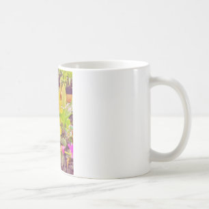 Schöne gelbe Herbstorchideen Kaffeetasse
