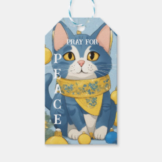 Schöne Gelbe Katze mit blauen Augen - ukraine Geschenkanhänger