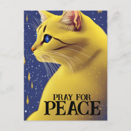 Schöne Gelbe Katze mit blauen Augen - ukraine Postkarte