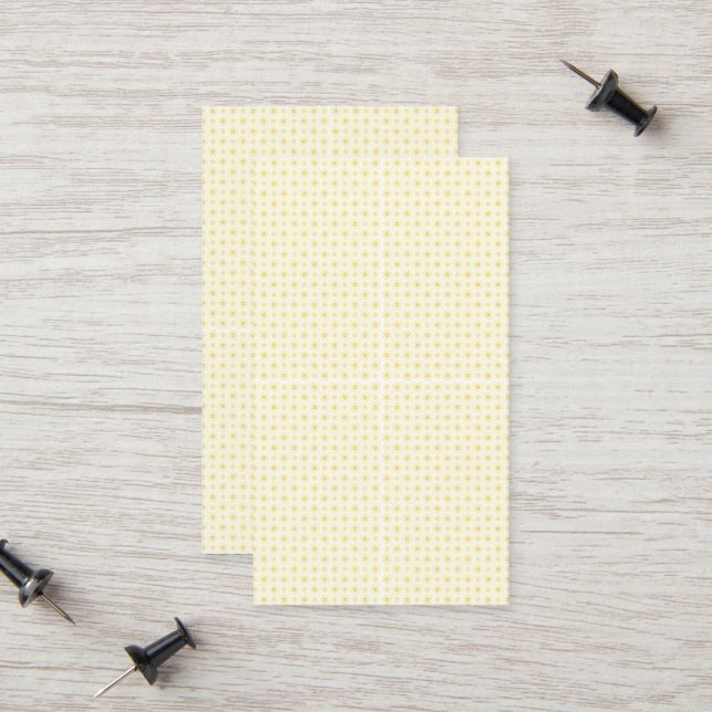 Schöne gelbe Kreise mit weißem Hintergrund Telefonnummerkarte (Vorderseite/Rückseite Beispiel)