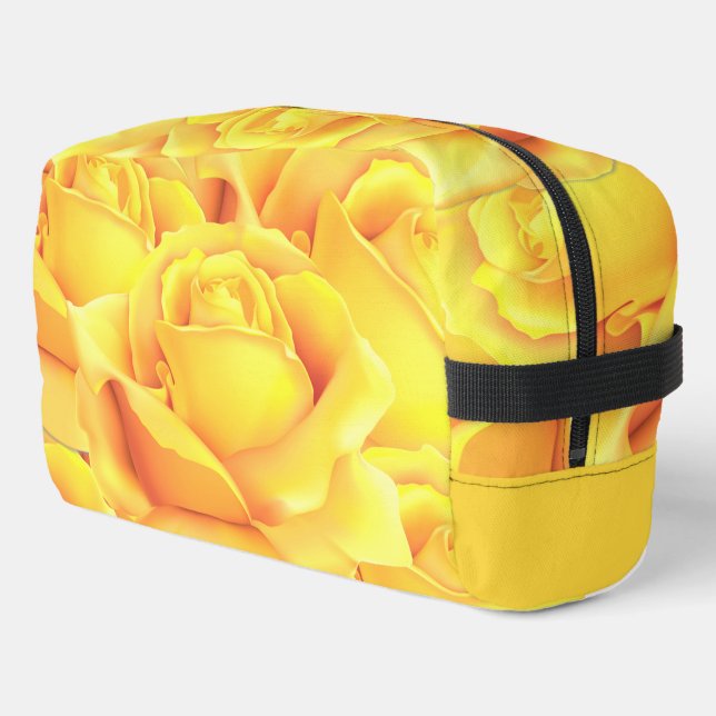 Schöne Gelbe Rose Waschbeutel (Linke Seite)