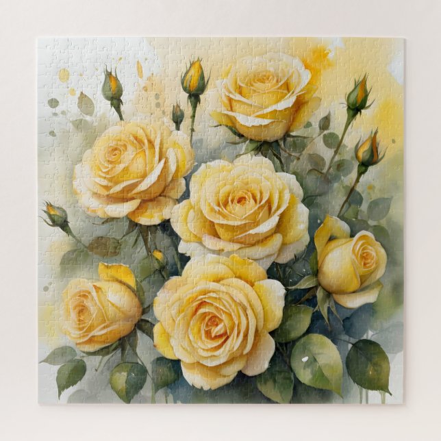 Schöne gelbe Rosen (Vertikal)