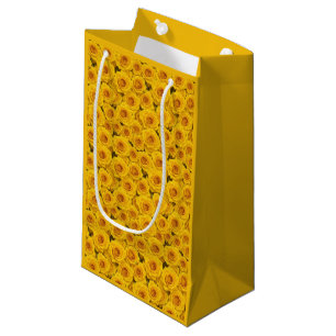 Schöne Gelbe Rosen-Geschenktasche Kleine Geschenktüte