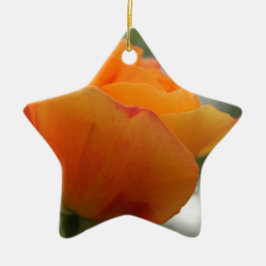 Schöne gelbe Rosenblütenfotografie. Keramik Ornament