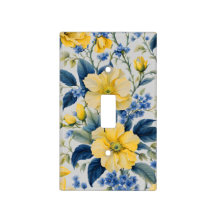 Schöne gelbe und blaue Blumen