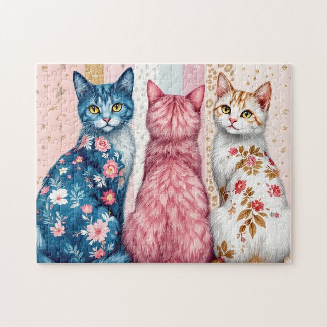 Schöne gemusterte Katzen (Horizontal)