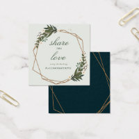 schöne geometrische Hochzeitskarte