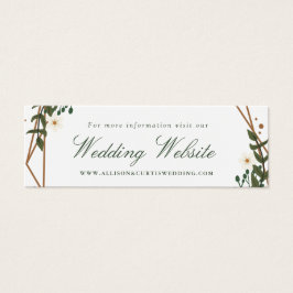Schöne, geometrische Hochzeitskarte mit Blumenmust