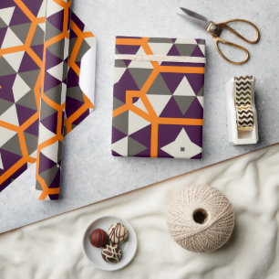 Schöne geometrische künstlerische Feminine Geschenkpapier
