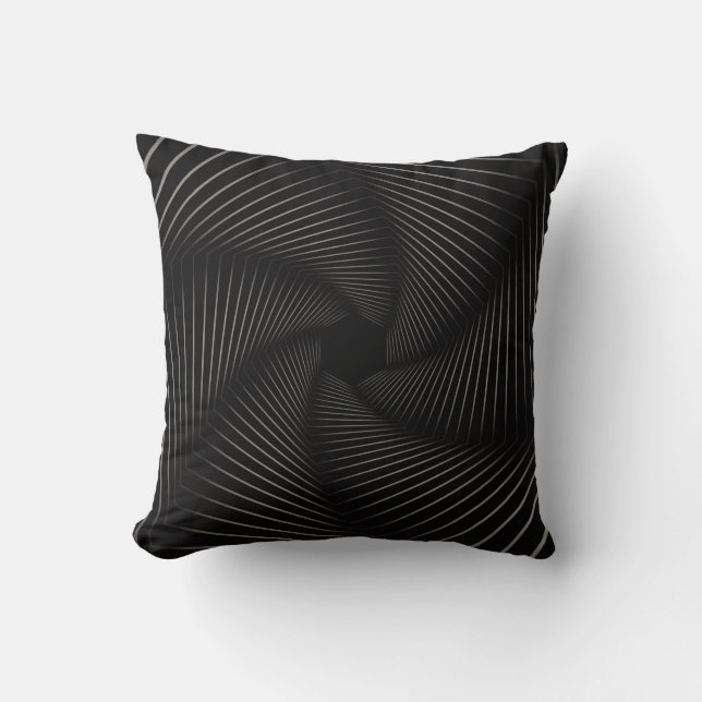 Schöne geometrische Linienkunst abstraktes Hinterg Kissen (Vorderseite)