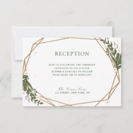 schöne geometrische RSVP-Karte mit Blumenmuster RSVP Karte