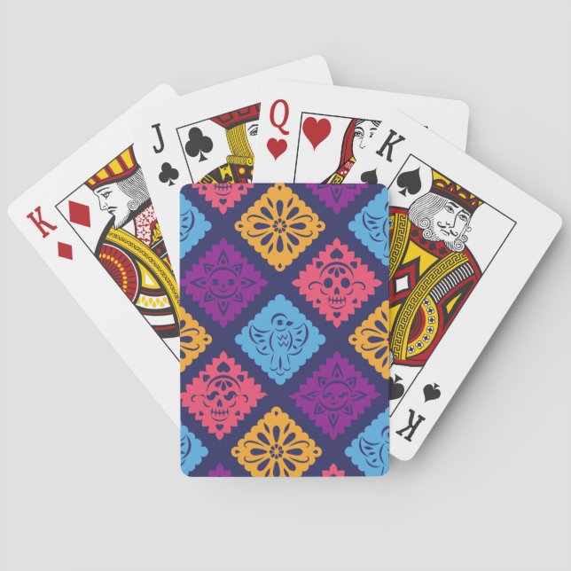 Schöne geometrische Spielkarten (Rückseite)