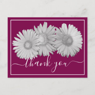 Schöne Gerbera-Margeriten Botanische Farbige Blume Postkarte