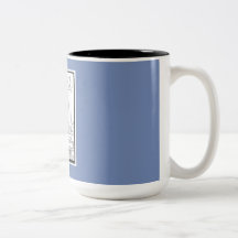 Schöne Geschenk-Tasse mit Hand gezeichnetem