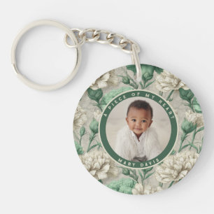 Schöne Geschenke für Paare Florale Nelke Schlüsselanhänger