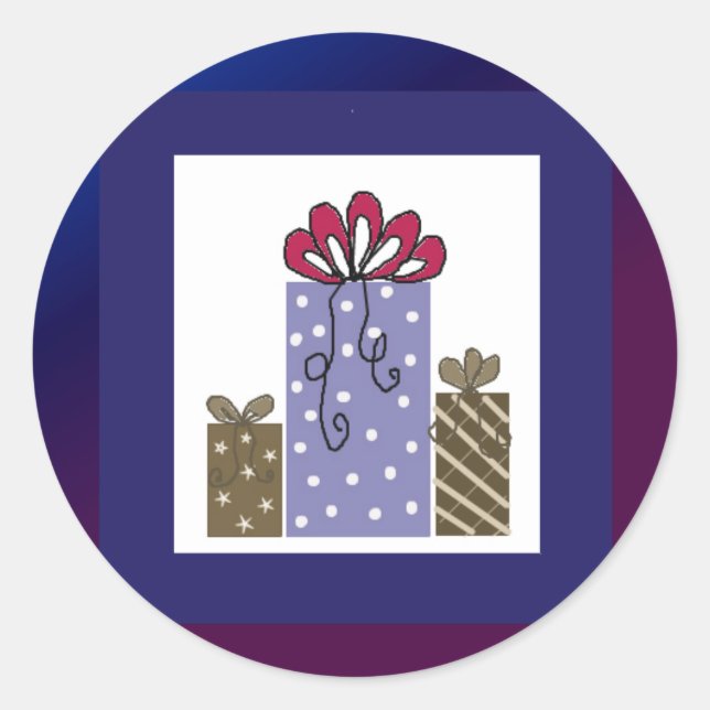 Schöne Geschenke Runder Aufkleber (Vorderseite)