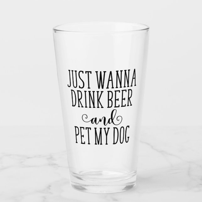 Schöne Gestaltung für Hunde- und Bienenliebhaber Glas (Vorderseite)