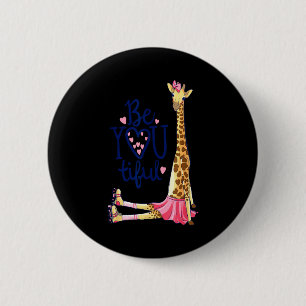 Schöne Giraffe _ Inspirieren Sie, Sie selbst zu se Button