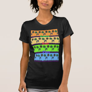 Schöne Girl Hakuna Matata Blumenkolorfarben Design T-Shirt