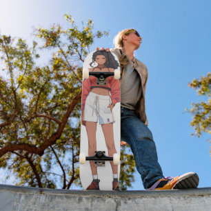 Schöne Girl Sport Anime Skateboard