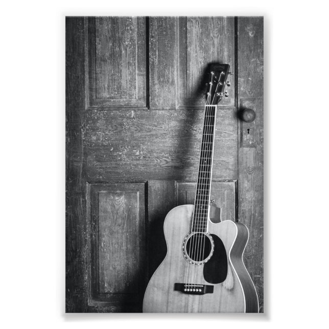 Schöne Gitarre Fotodruck (Vorne)
