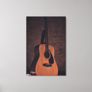 Schöne Gitarre Leinwanddruck