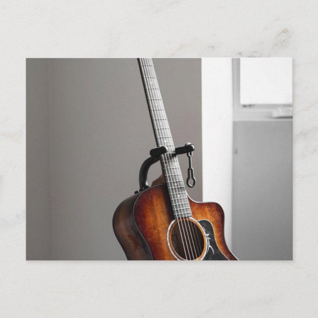 Schöne Gitarre Postkarte (Vorderseite)