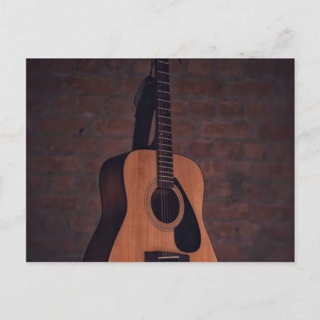 Schöne Gitarre Postkarte (Vorderseite)